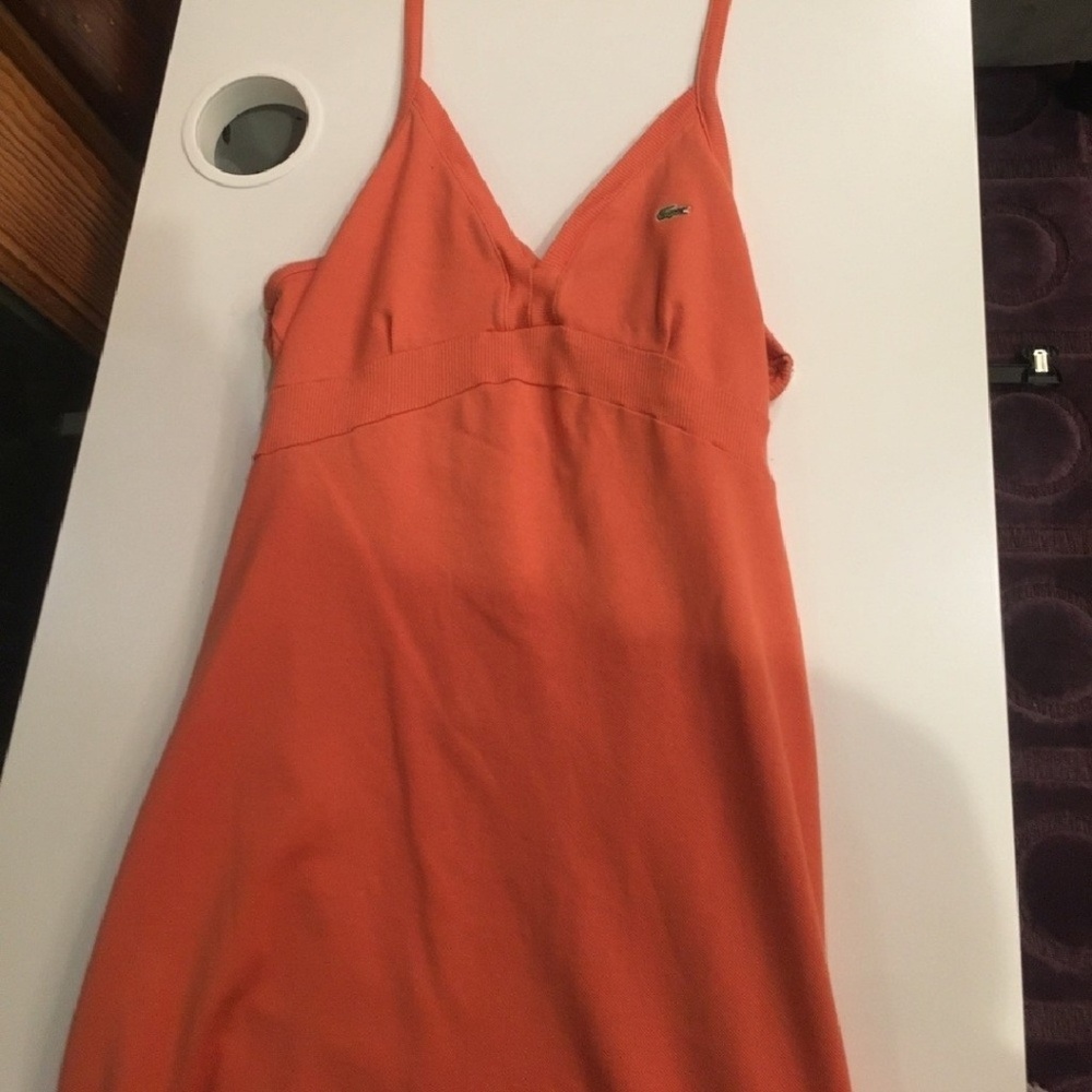 Peach Lacoste Halter Dress 🍑